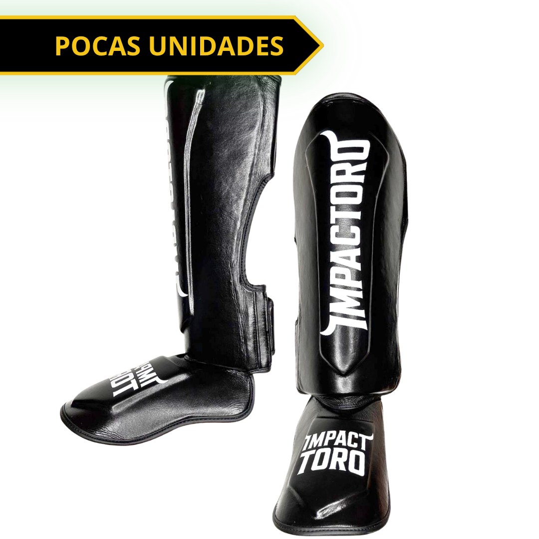 ESPINILLERAS PIEL REAL · PROTECCIÓN TIBIA Y EMPEINE · EDICIÓN LIMITADA