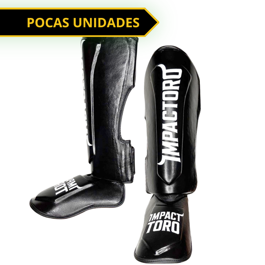 ESPINILLERAS PIEL REAL · PROTECCIÓN TIBIA Y EMPEINE · EDICIÓN LIMITADA